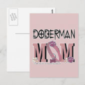 Doberman MOM Briefkaart (Voorkant / Achterkant)