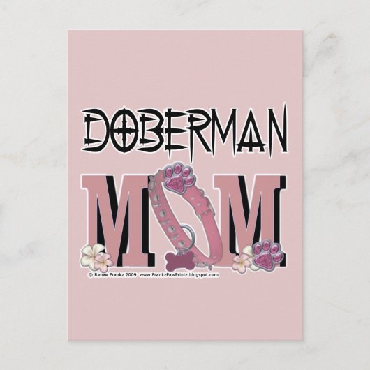Doberman MOM Briefkaart (Voorkant)