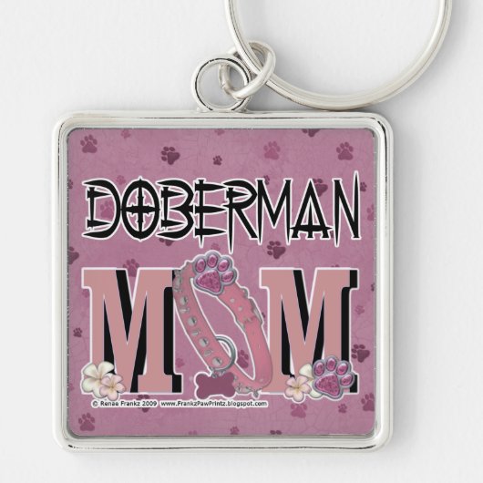 Doberman MOM Sleutelhanger (Voorkant)
