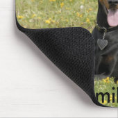 Doberman mousepad black muismat (Hoek)