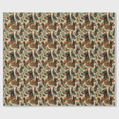  Doberman naadloos schilderen Cadeaupapier (Vlak)