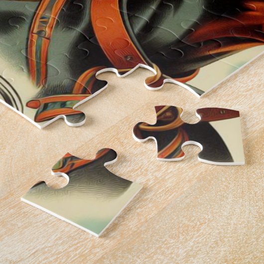  Doberman naadloos schilderen Legpuzzel (Zijkant)