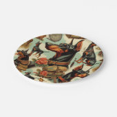  Doberman naadloos schilderen Papieren Bordje (Gekanteld)