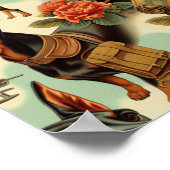  Doberman naadloos schilderen Poster (Hoek)