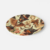 Doberman naadloze illustratie Papieren Bordje (Gekanteld)