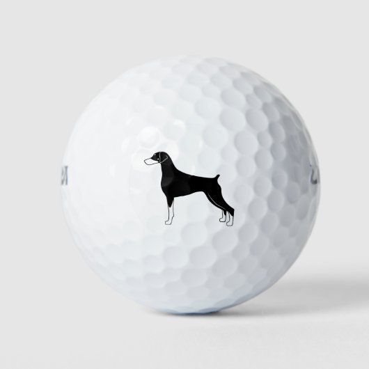 Doberman Natural Ear Stack Golfballen (Voorkant)