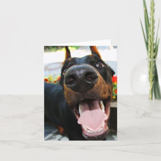 Doberman Note Kaart (Voorkant)