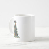 Doberman Nscher Christmas I'm Fine Everything Is F Koffiemok (Voorkant links)