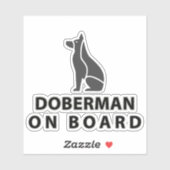 Doberman Onboard Sticker (Vel)