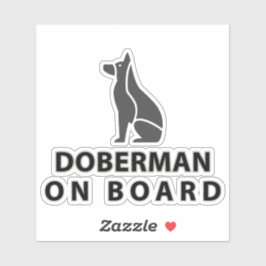 Doberman Onboard Sticker