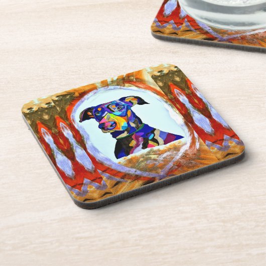 Doberman Onderzetters (Linkerzijde)