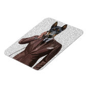 Doberman op telefoon magneet (Linkerzijde)