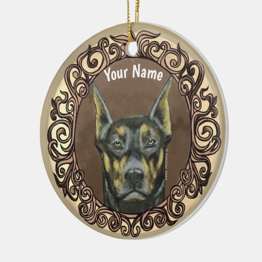Doberman ornament douanenaam (Links)
