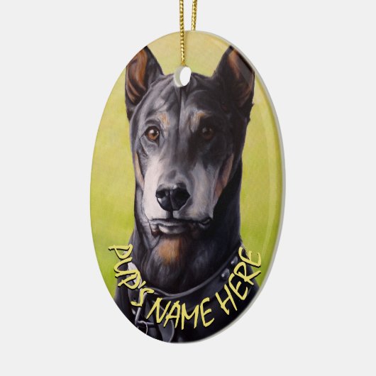 Doberman Ornament Personalized Dog Decoration (Links)