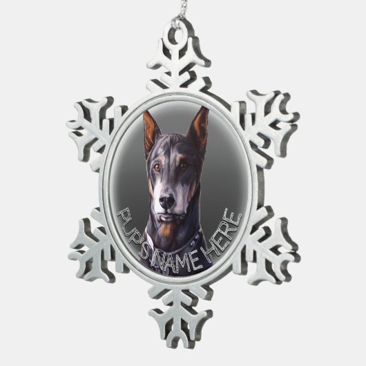 Doberman Ornament Personalized Dog Decoration (Rechts)