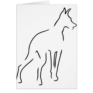 Doberman Outline