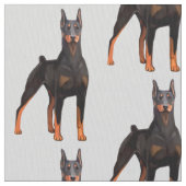 Doberman Painting Stof (Close Up)