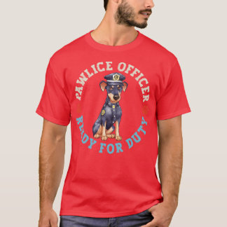 Doberman Pawlice Officer T-shirt