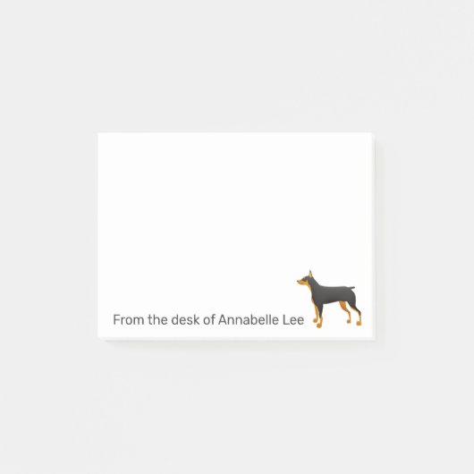 Doberman Personalize Post-it® Notes (Voorkant)