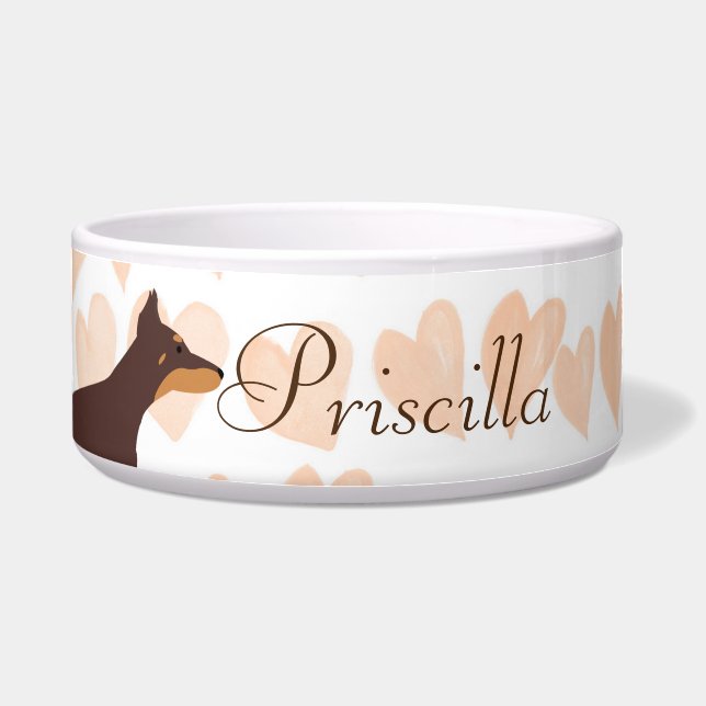 Doberman Pet Bowl Voerbakje (Voorkant)