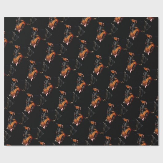 Doberman Pet Dog Cadeaupapier (Vlak)