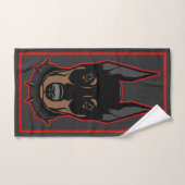Doberman Pincher Black en Red Guy's Bathroom Bad Handdoek (Handdoek)