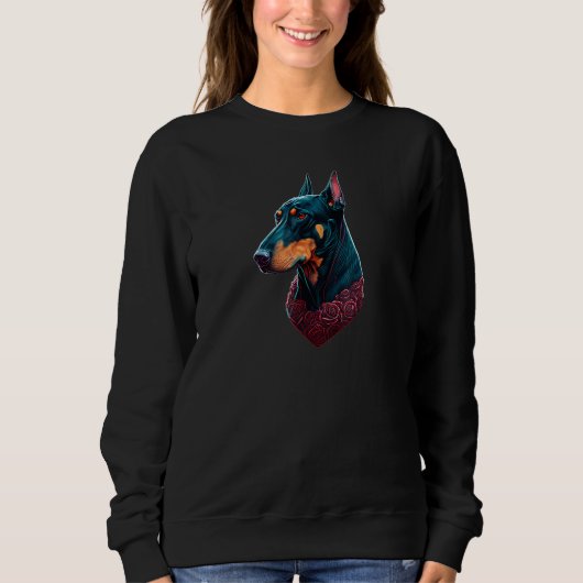 Doberman Pincher Design Doberman Valentines Day_3 Trui (Voorkant)