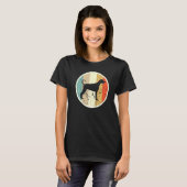 Doberman Pincher Dobermann Dog  Retro Grung T-shirt (Voorkant volledig)
