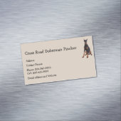 Doberman Pincher Dog Pet Animal Magnetisch Visitekaartje (Voorbeeld)