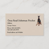 Doberman Pincher Dog Pet Animal Visitekaartje Mag (Voorkant)