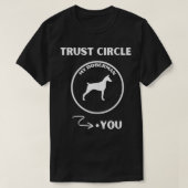 Doberman Pincher Trust Circle Dog is het beste mid T-shirt (Design voorkant)