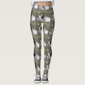 doberman pincher zittend leggings (Voorkant)