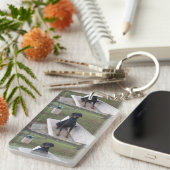 doberman pincher zittend sleutelhanger (Voorkant Rechts)