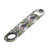 doberman pincher zittend speed flessenopener (Voorkant Gekanteld)