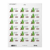 Doberman Pinscher - adres voor kerstbomen Etiket (Full Sheet)