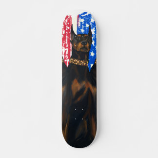 Doberman Pinscher American Flag patriotic dog Persoonlijk Skateboard