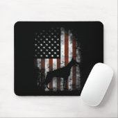 Doberman Pinscher American Flag Patriotic Gifts Muismat (Met muis)