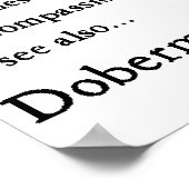 Doberman Pinscher Art Print (Hoek)