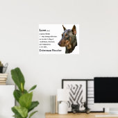 Doberman Pinscher Art Print (Thuiskantoor)