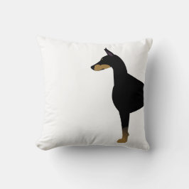 Doberman Pinscher Basic Hondenras Illustratie Kussen