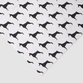 Doberman Pinscher Basic Hondenras Illustratie Tissuepapier (Detail)