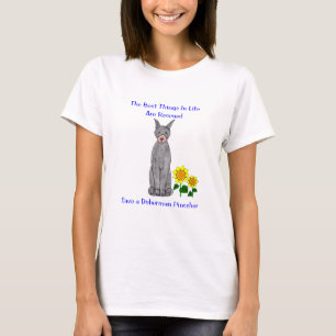 Doberman Pinscher Beste dingen in het leven T-shir T-shirt