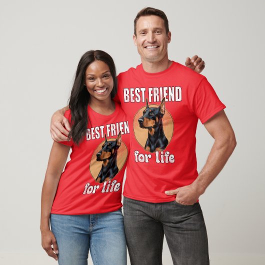 Doberman Pinscher beste vriend T-shirt (Unisex)