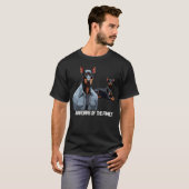 Doberman Pinscher Bewakers van het gezin T-shirt (Voorkant volledig)