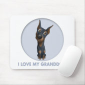 Doberman Pinscher (Black en Tan) Granddog Muismat (Met muis)