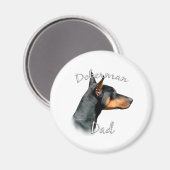 Doberman Pinscher (blk) Pa 2 Magneet (Voorkant / Achterkant)