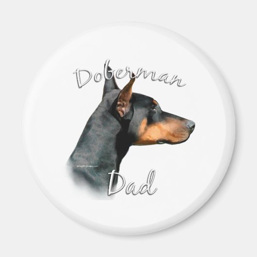 Doberman Pinscher (blk) Pa 2 Magneet (Voorkant)