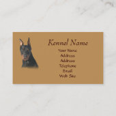 Doberman Pinscher Breeder Visitekaartje (Achterkant)