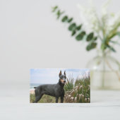 Doberman Pinscher Breeder Visitekaartje (Staand voorkant)