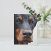 Doberman Pinscher Briefkaart (Staand voorkant)